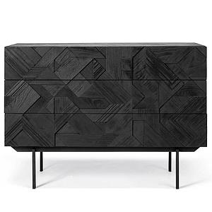 Commode 100cm GRAPHIC Ethnicraft teck noir