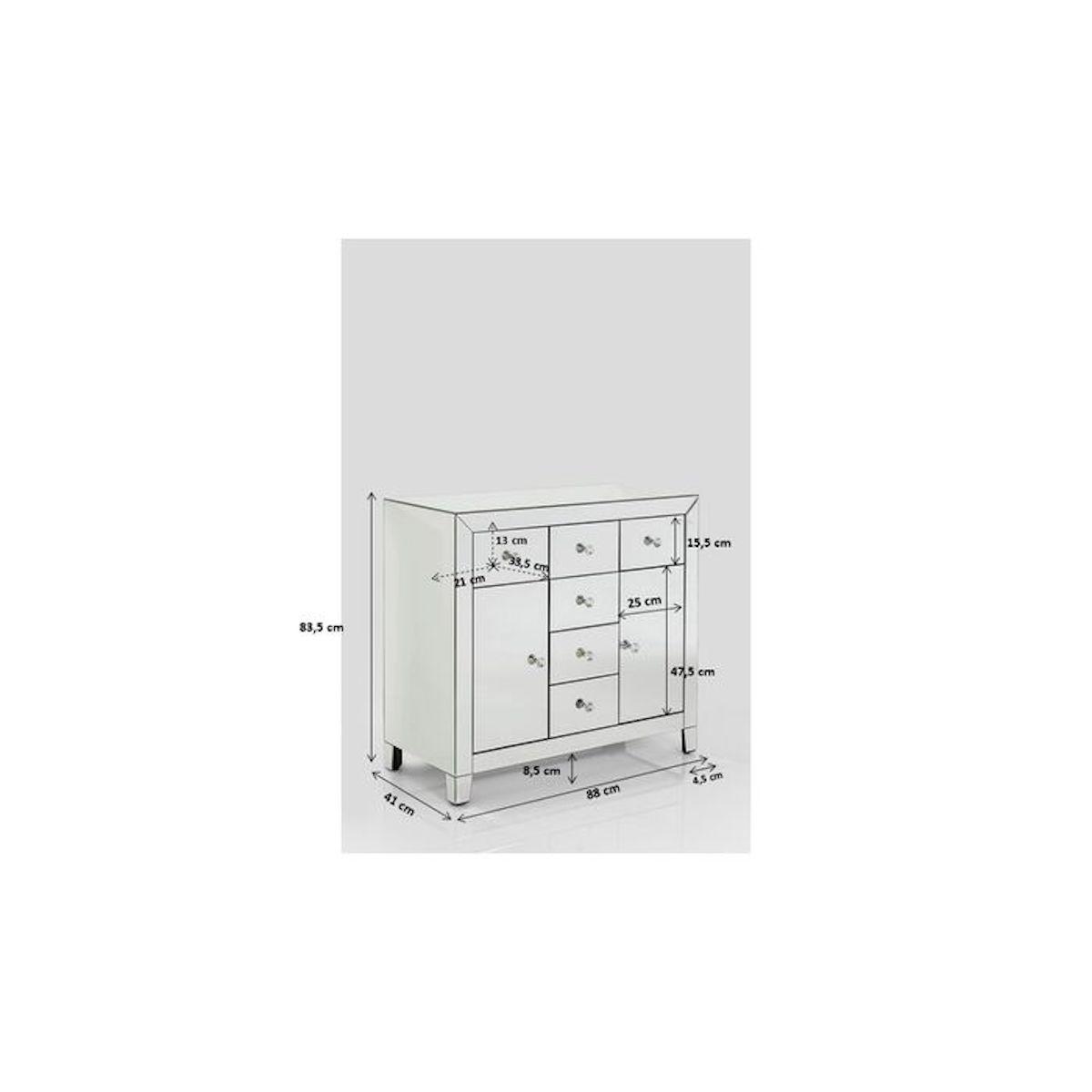 Commode 2 portes 6 tiroirs LUXURY Kare Design