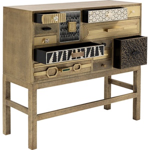 Commode haute 13 tiroirs CHALET Kare Design doré