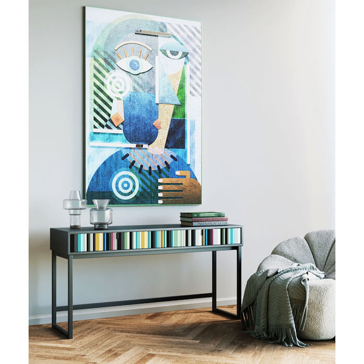 Console 136x74cm CONCERTINA Kare Design colorée