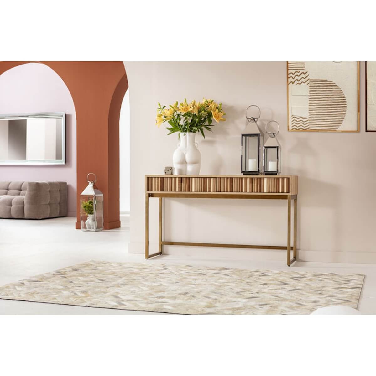 Console 136x74cm CONCERTINA Kare Design nature