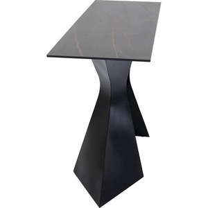 Console 140x81cm GLORIA Kare Design noir céramique