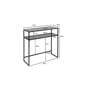 Console 80x85cm LOFT Kare Design noir