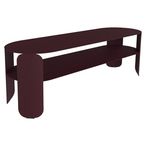 Console basse BEBOP Fermob cerise noire