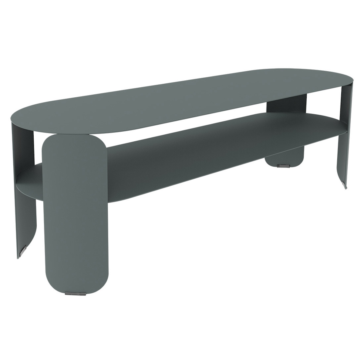 Console basse BEBOP Fermob gris orage