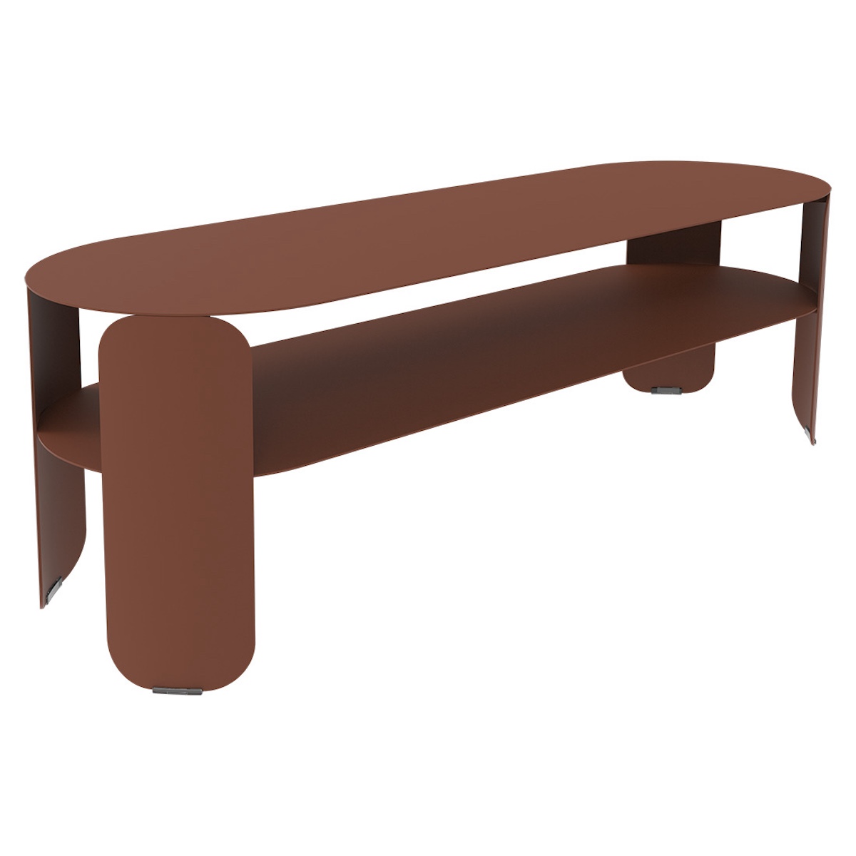 Console basse BEBOP Fermob ocre rouge 