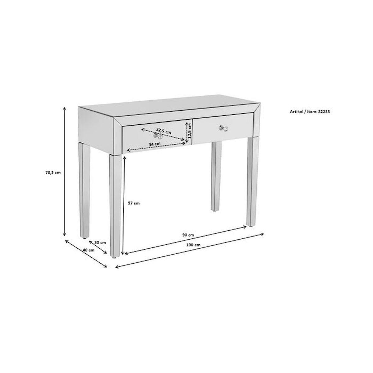 Console LUXURY Kare Design Champagne