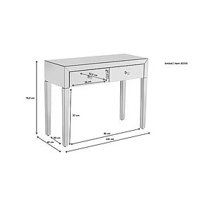 Console LUXURY Kare Design Champagne