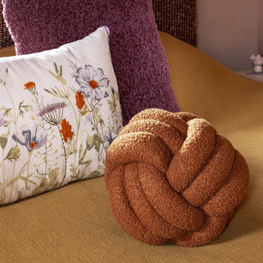 Coussin 30x30cm TWISTED Coco Maison Cuivre