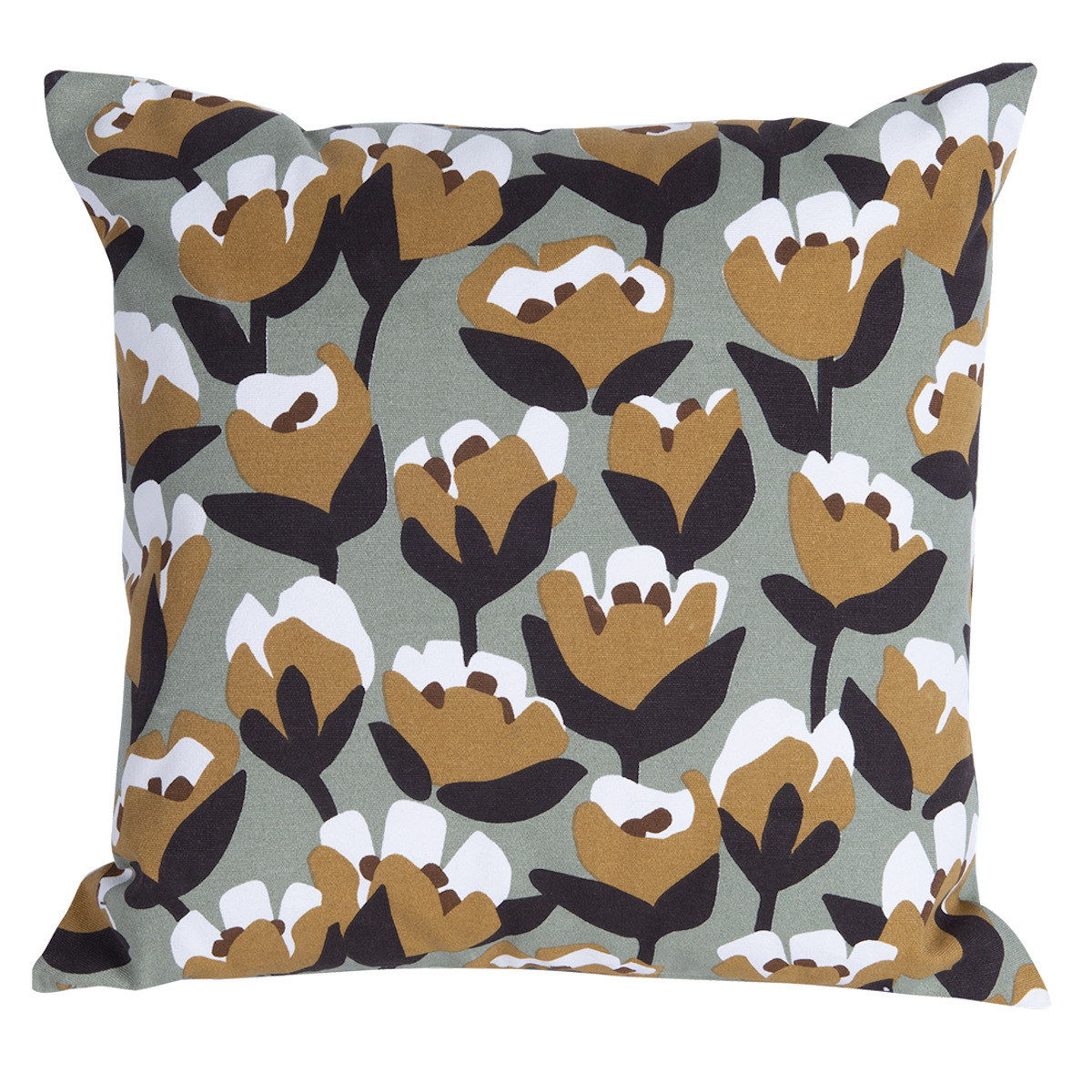 Coussin 44x44cm TULIPE Fermob pain d'épices 