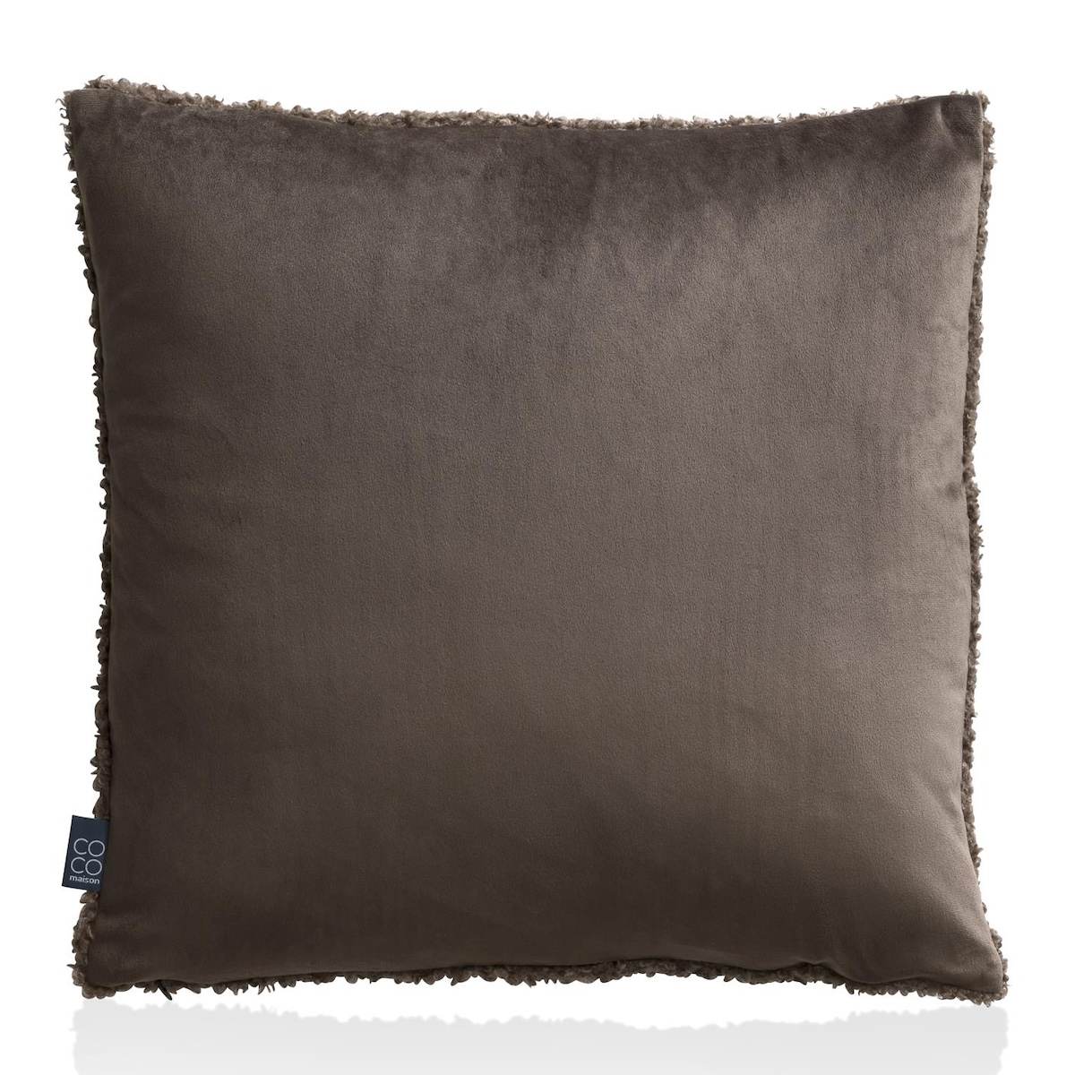 Coussin 45x45cm TEDDY Coco Maison Brun