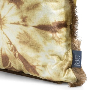 Coussin 45x45cm TIE DYE Coco Maison Jaune