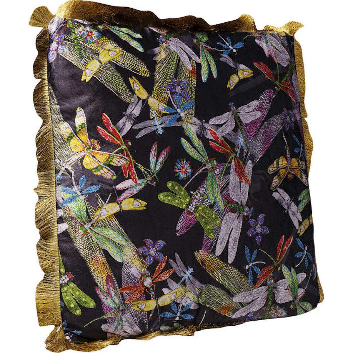 Coussin 45x45cm TROPICAL GARDEN FRINGE Kare Design