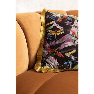 Coussin 45x45cm TROPICAL GARDEN FRINGE Kare Design