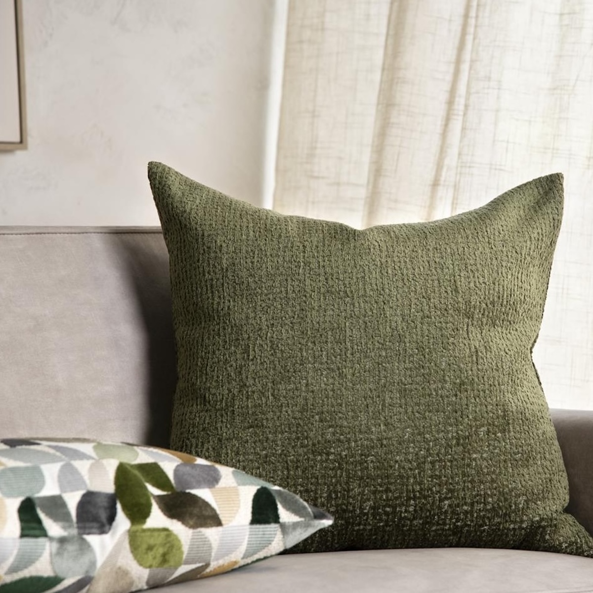 Coussin 45x45cm UPPER Coco Maison Olive
