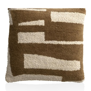 Coussin 50x50cm OLIVIA Coco Maison Brun