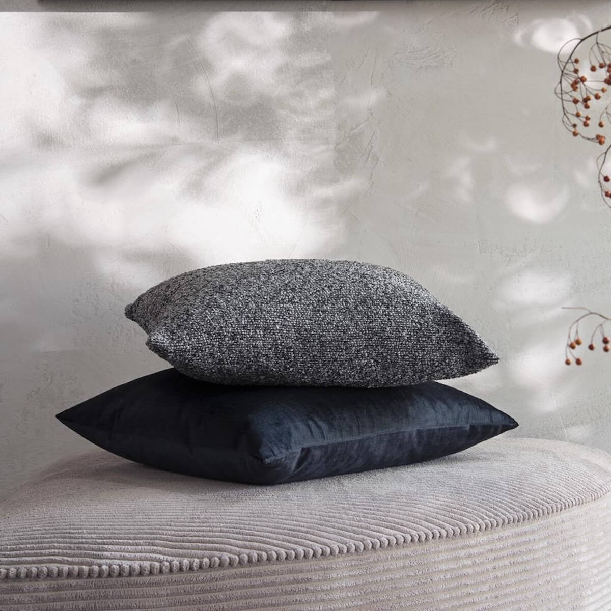 Coussin 60x60cm CHIC Coco Maison Anthracite