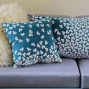 Coussin 68x44cm TREFLE Fermob Bleu canard