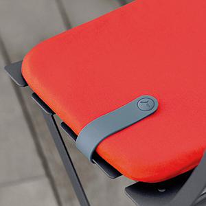 Coussin Galette BISTRO COLOR MIX Fermob lie de vin