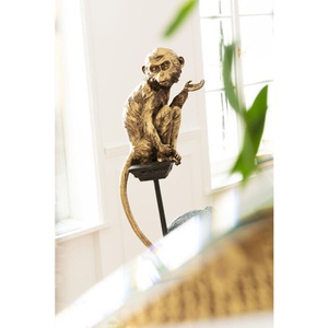 Déco singe perché 109cm Kare Design doré