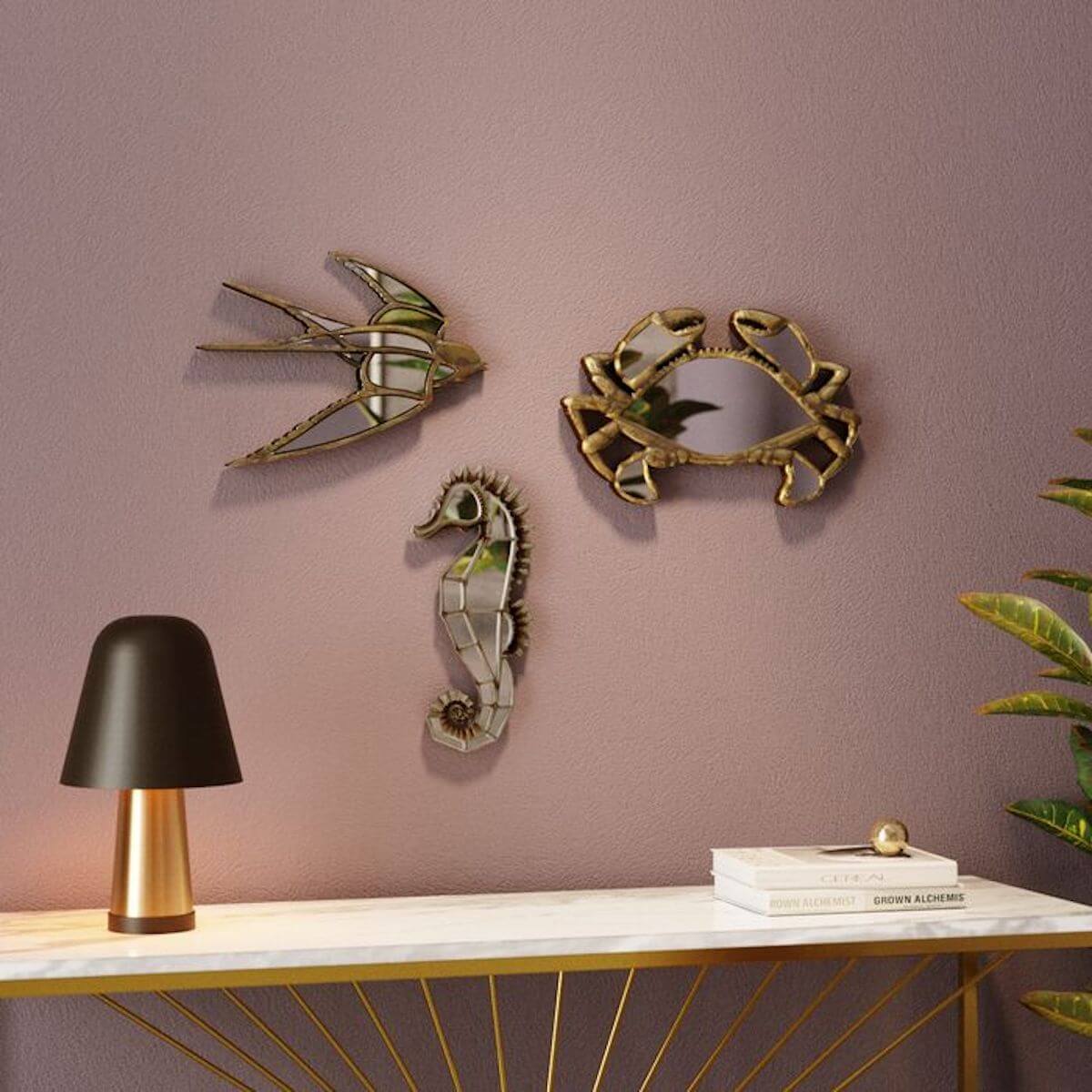 Decoration mural SWALLOW MIRROR Kare Design