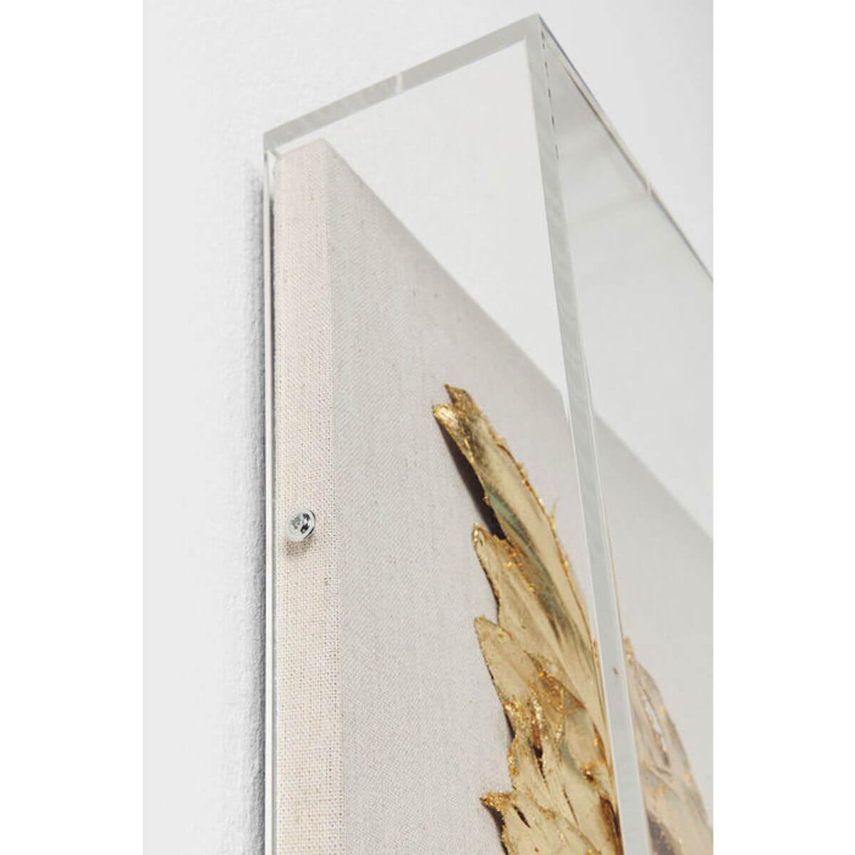 Décoration murale 120x120cm Wings doré White Kare Design