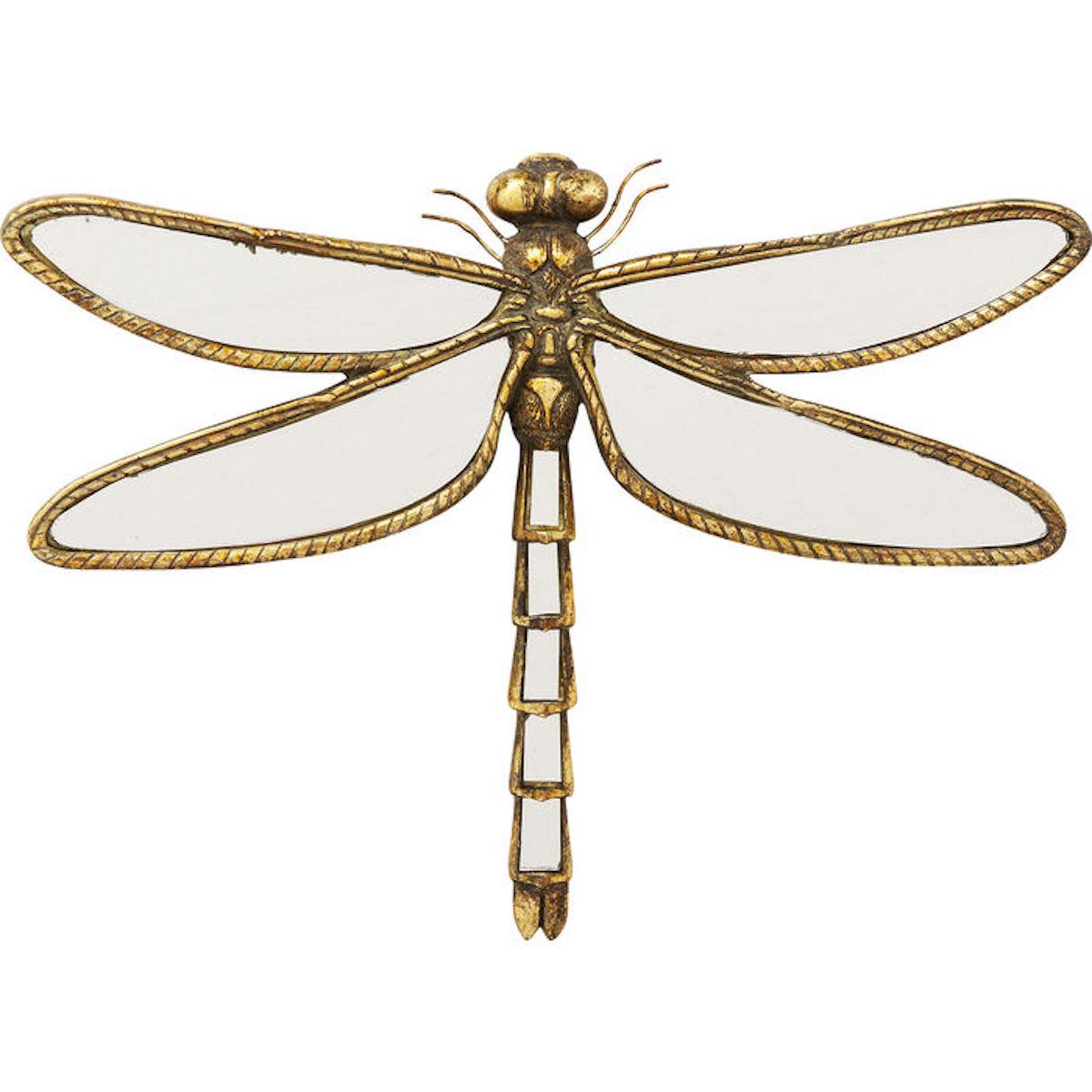 Décoration murale 35cm miroir DRAGONFLY Kare Design