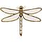 Décoration murale 35cm miroir DRAGONFLY Kare Design