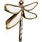 Décoration murale 35cm miroir DRAGONFLY Kare Design
