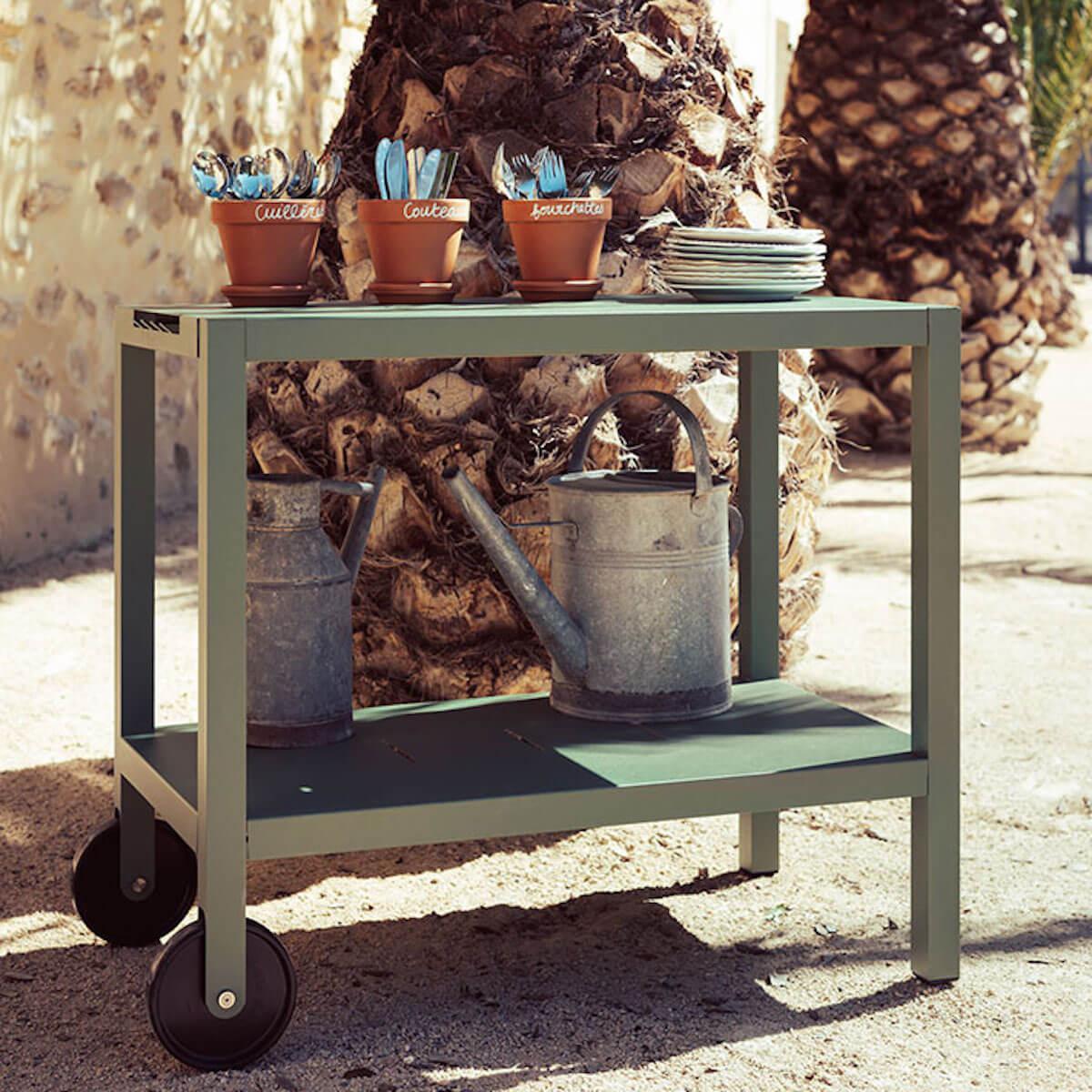 Desserte jardin QUIBERON Fermob tilleul