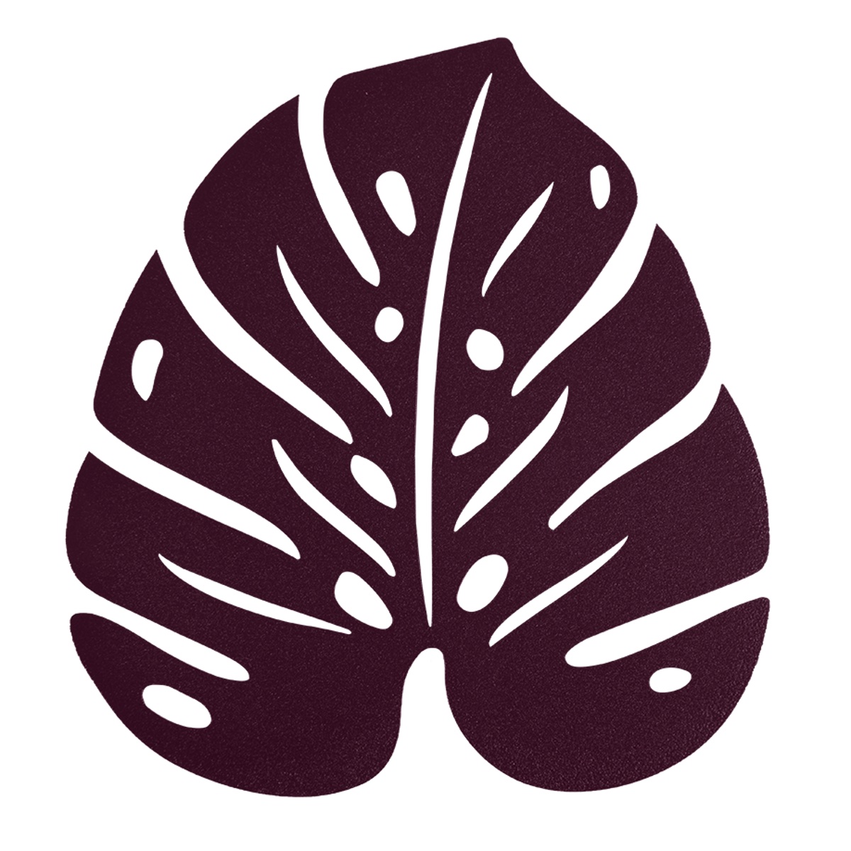 Dessous plat MONSTERA Fermob cerise noir