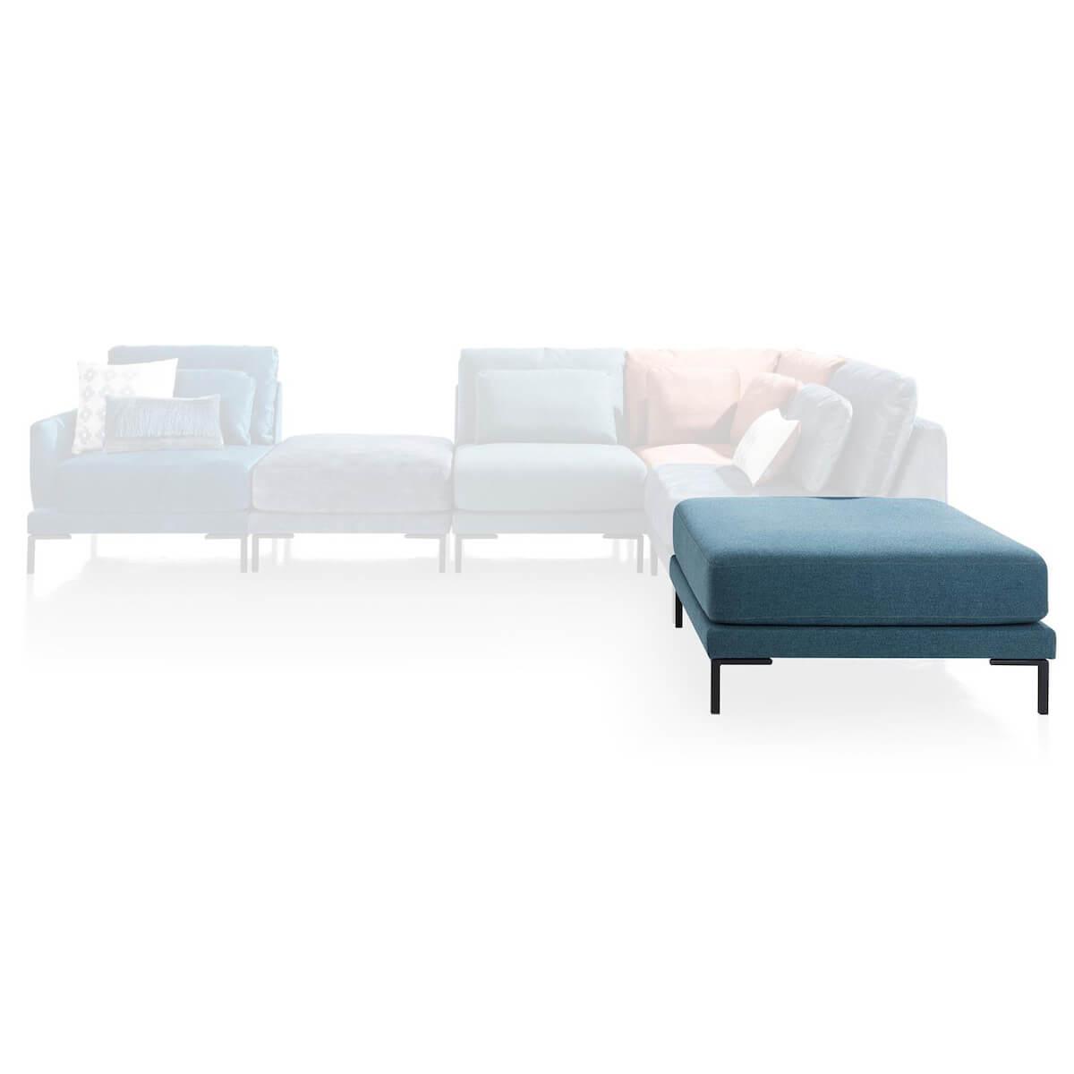 Elément pouf TOLEDOS Xooon LADY TEAL