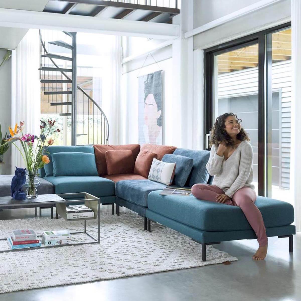 Elément pouf TOLEDOS Xooon LADY TEAL