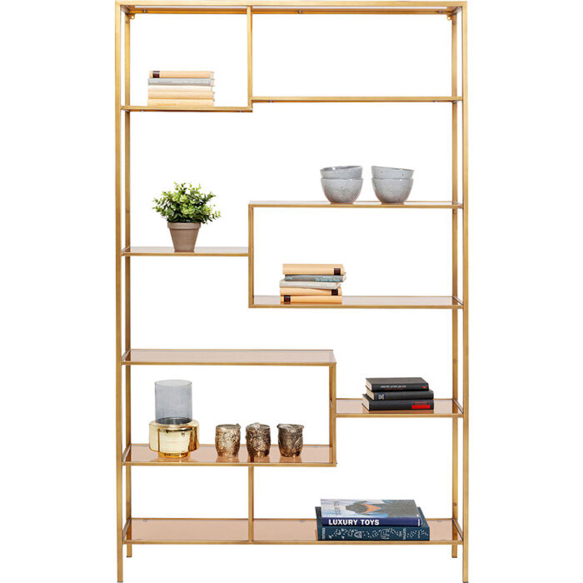 Etagère 115x195cm LOFT Kare Design doré