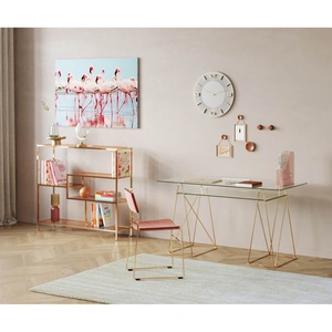 Etagère Loft doré 115x100cm Kare Design