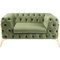 Fauteuil 120cm BELLISSIMA Kare Design velours vert