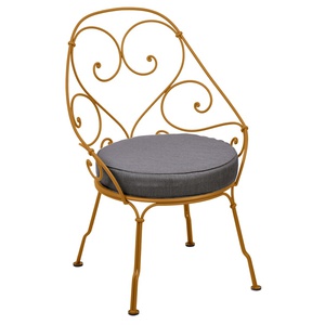 Fauteuil 1900 CABRILOET Fermob pain d'épices-gris graphite