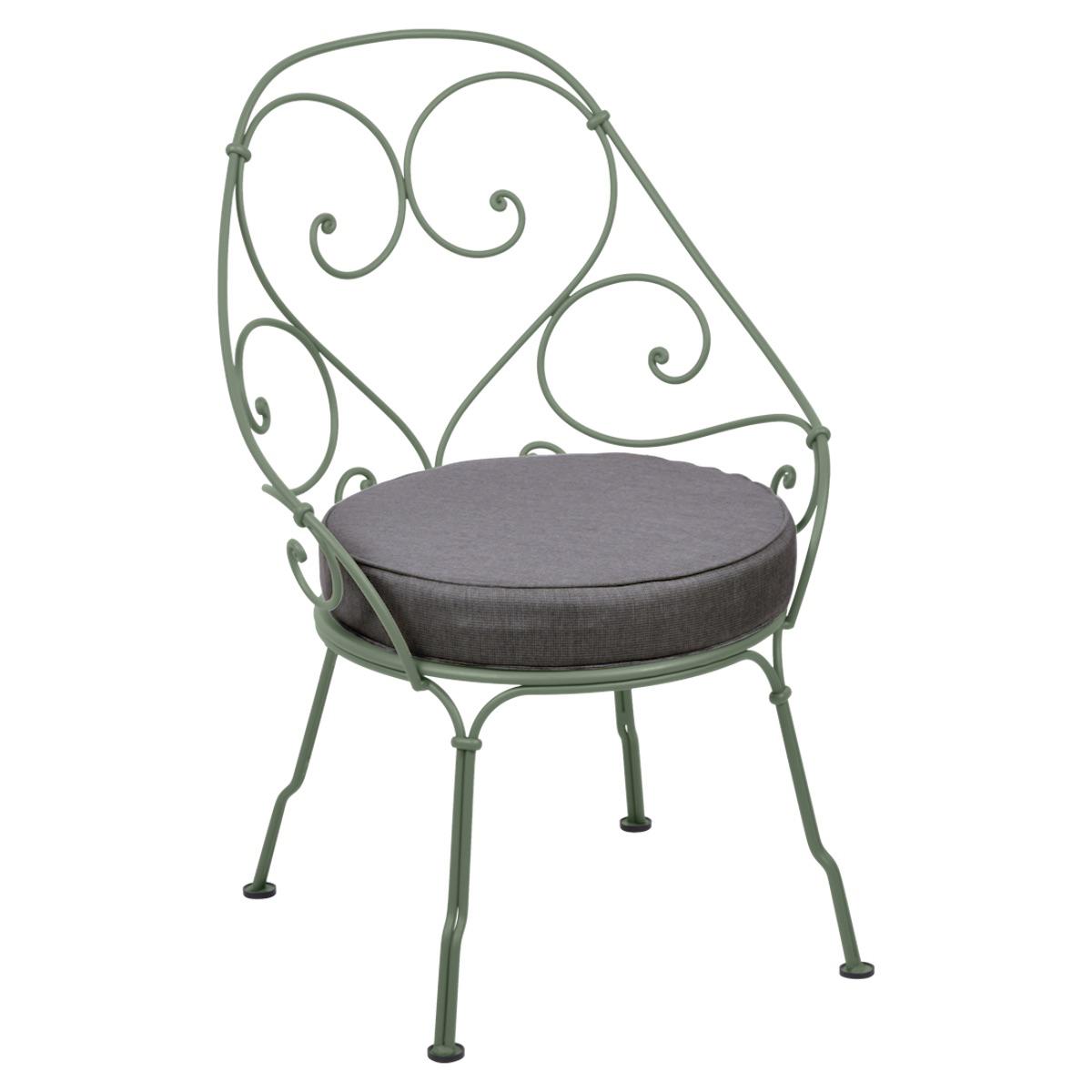 Fauteuil 1900 CABRIOLET Fermob cactus-Gris graphite