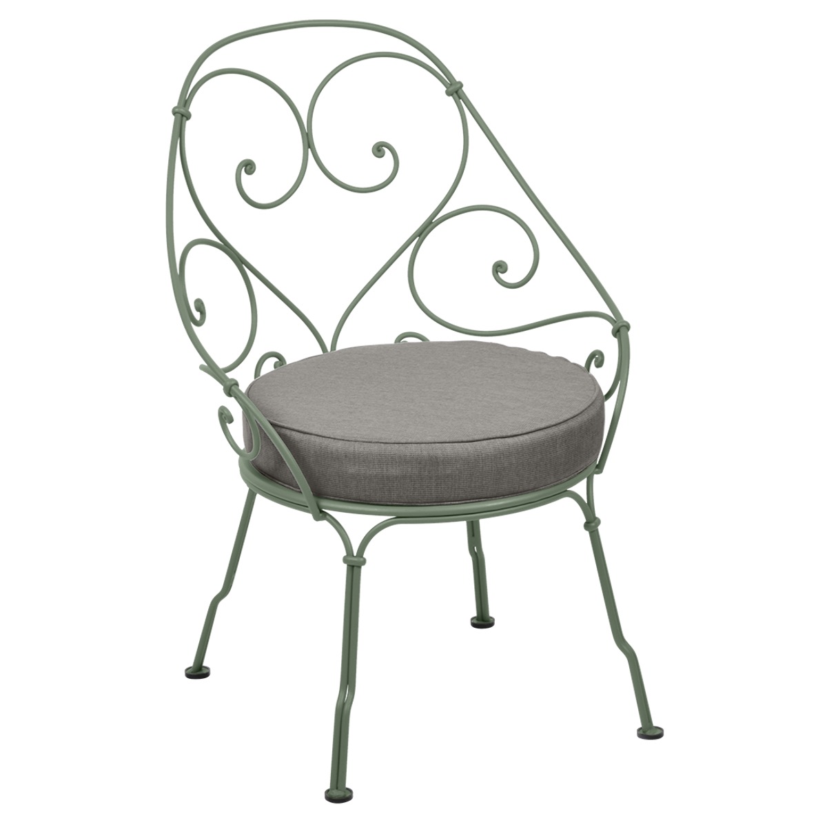 Fauteuil 1900 CABRIOLET Fermob cactus-Taupe grisé