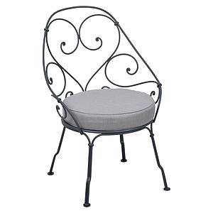 Fauteuil 1900 CABRIOLET Fermob carbone-Gris flanelle