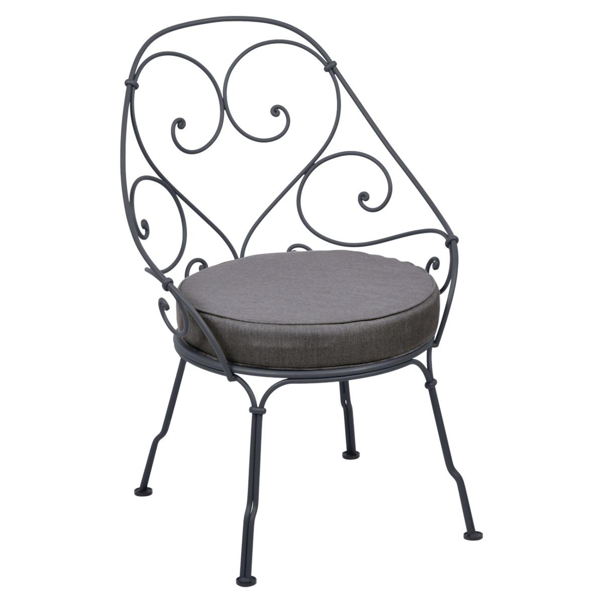 Fauteuil 1900 CABRIOLET Fermob carbone-Gris graphite