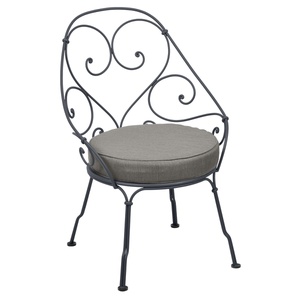 Fauteuil 1900 CABRIOLET Fermob carbone-Taupe grisé