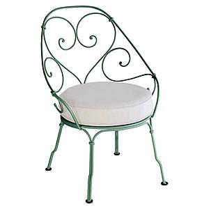 Fauteuil 1900 CABRIOLET Fermob cèdre-Blanc grisé
