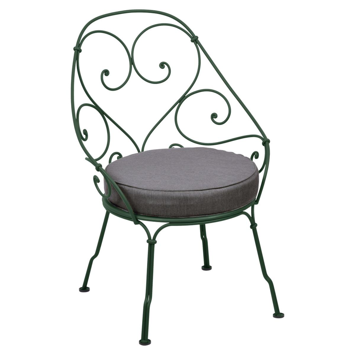Fauteuil 1900 CABRIOLET Fermob cèdre-Gris graphite