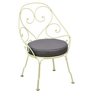 Fauteuil 1900 CABRIOLET Fermob citron givré-Gris graphite