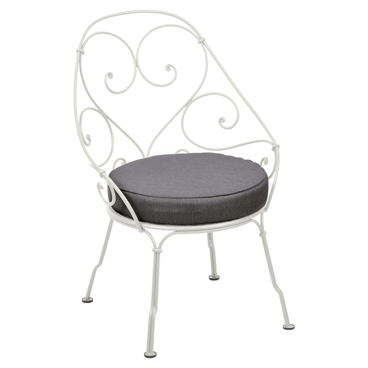 Fauteuil 1900 CABRIOLET Fermob gris argile-Gris graphite