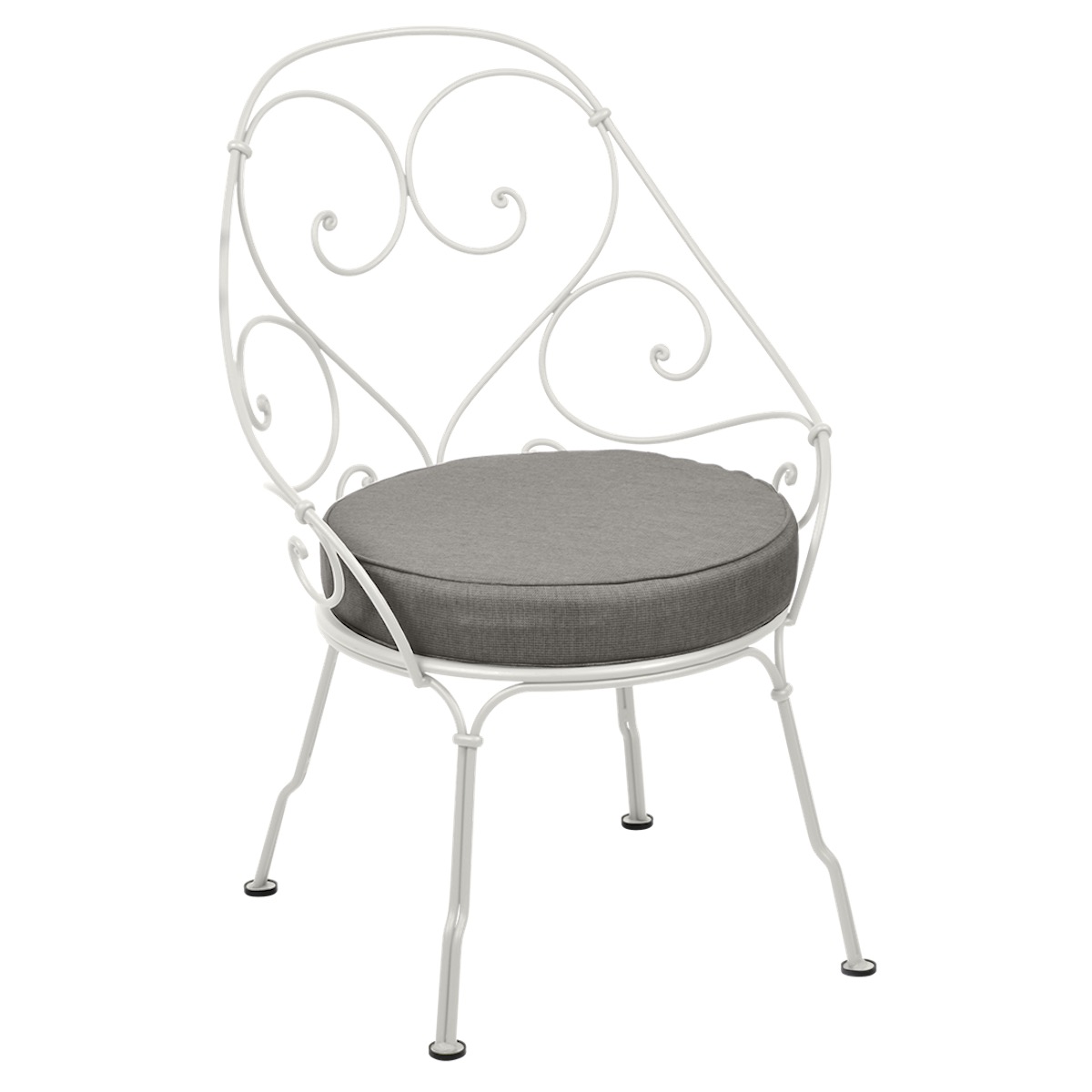 Fauteuil 1900 CABRIOLET Fermob gris argile-Taupe grisé