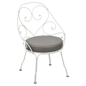 Fauteuil 1900 CABRIOLET Fermob gris argile-Taupe grisé