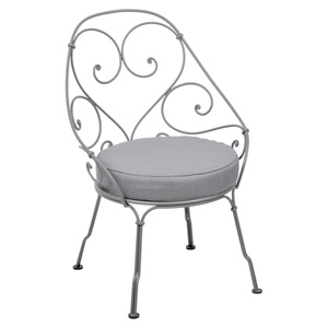Fauteuil 1900 CABRIOLET Fermob gris lapilli-Gris flanelle