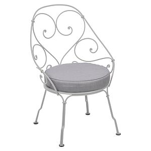 Fauteuil 1900 CABRIOLET Fermob gris métal-Gris flanelle